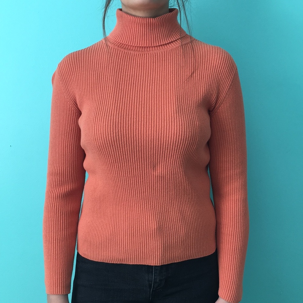 Orange faded glory turtleneck